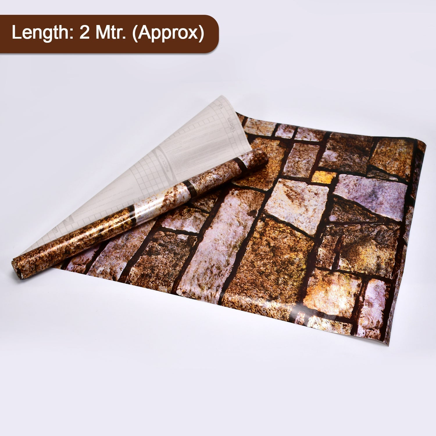 3D decorative wall paper on a kitchen shelf 3D decorative wall paper on a kitchen shelf